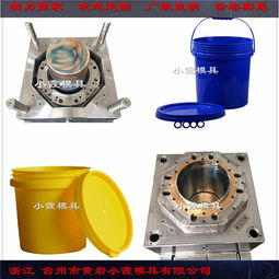 注塑模具厂家台州塑胶模具 13升涂料桶塑料模具加工定制